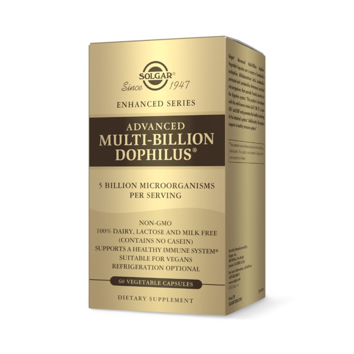 SOLGAR Advanced Multi-Billion Dophilus (60 kaps.)