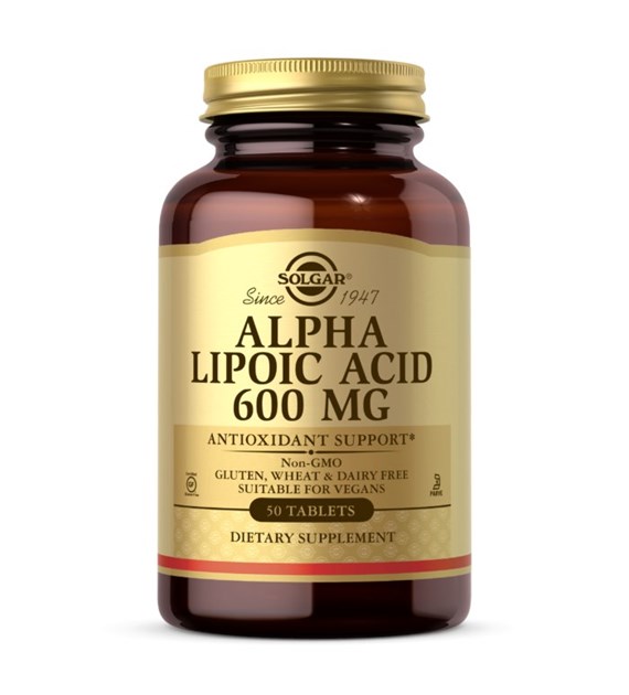 SOLGAR Alpha Lipoic Acid, 600 mg (50 tabs)
