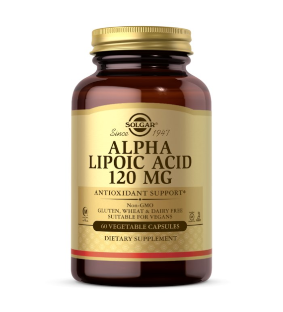 SOLGAR Alpha Lipoic Acid, 120 mg (60 caps)