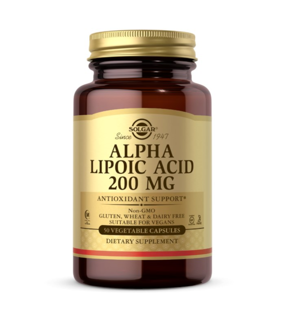 SOLGAR Alpha Lipoic Acid, 200 mg (50 tabs)