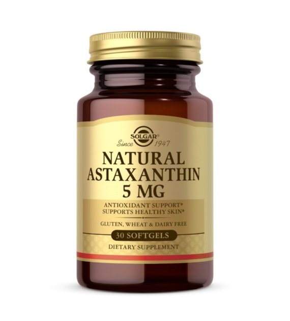 SOLGAR Astaxanthin - Astaksantyna 5 mg (30 kaps.)
