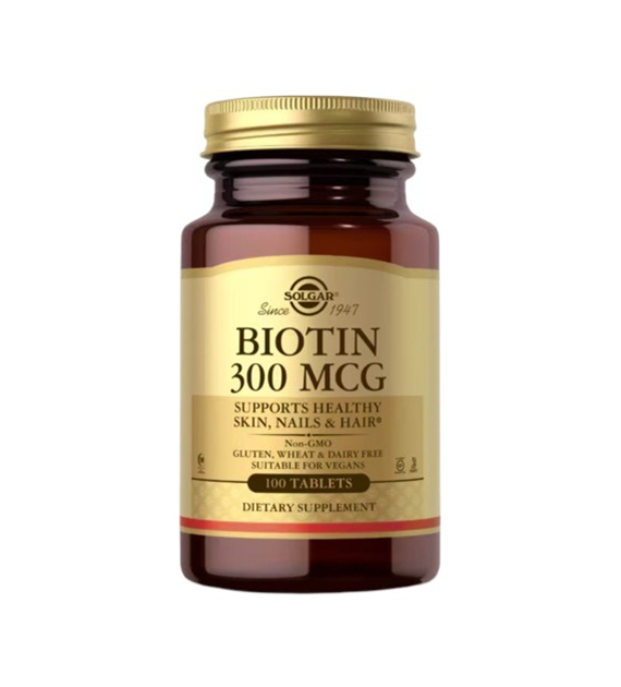 SOLGAR Biotin 300 mcg (100 tabs)