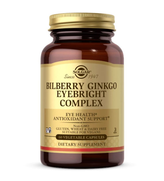 SOLGAR Bilberry Ginkgo Eyebright Complex (60 vcaps)