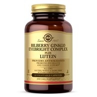 SOLGAR Bilberry Ginkgo Eyebright Complex plus Lutein - Strażnicy wzroku (60 kaps.)