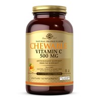 SOLGAR Chewable Vitamin C 500 mg - Witamina C do ssania Pomarańczowa (90 tabl.)