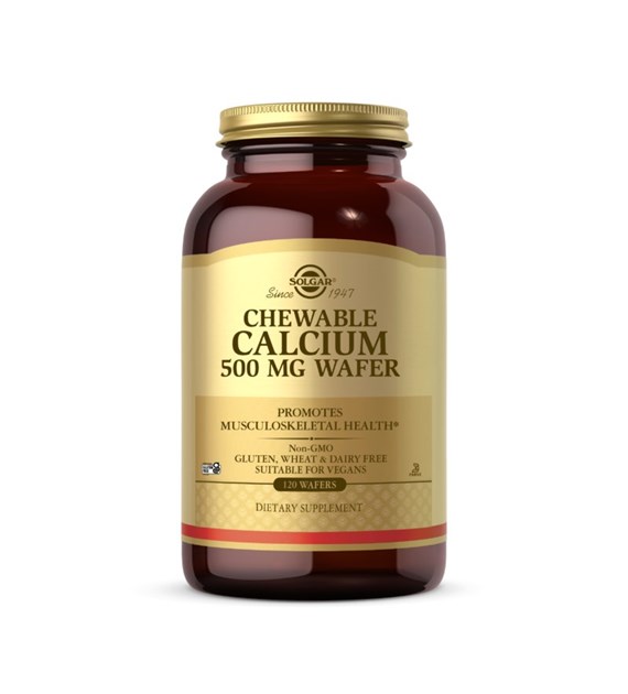SOLGAR Chewable Calcium 500 mg Wafer (120 szt.)
