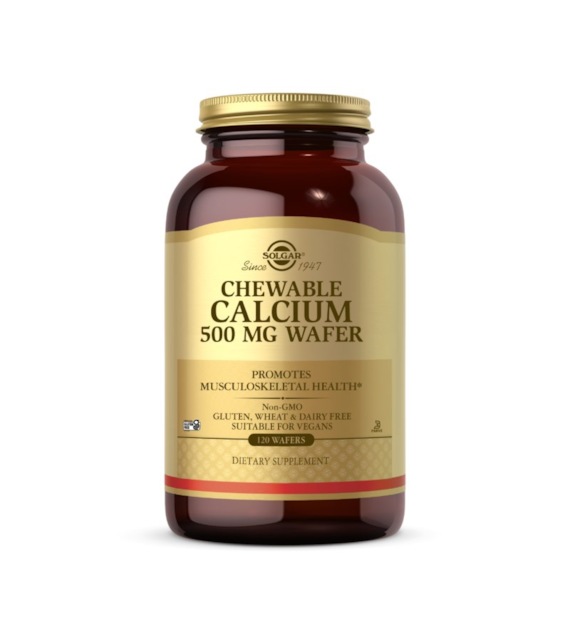 SOLGAR Chewable Calcium 500 mg Wafer (120 szt.)