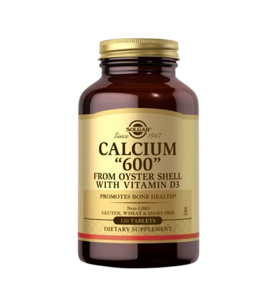 SOLGAR Calcium „600” from Oyster Shell with Vitamin D3 (120 tabs)