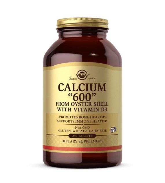 SOLGAR Calcium „600” from Oyster Shell with Vitamin D3 - Wapń z muszli ostryg (240 tabl.)