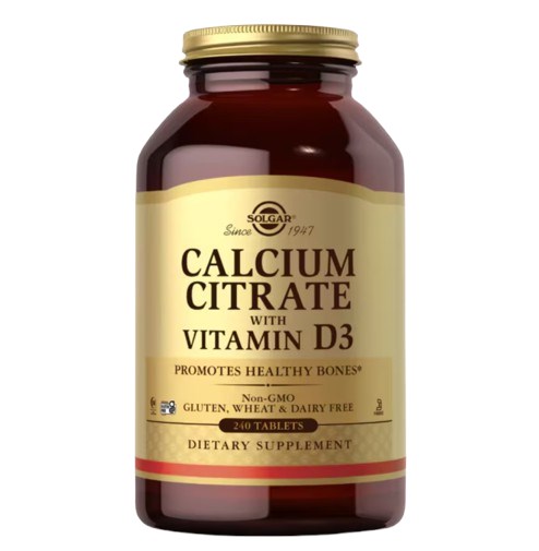 SOLGAR Calcium Citrate with Vitamin D3 (240 tabl.)