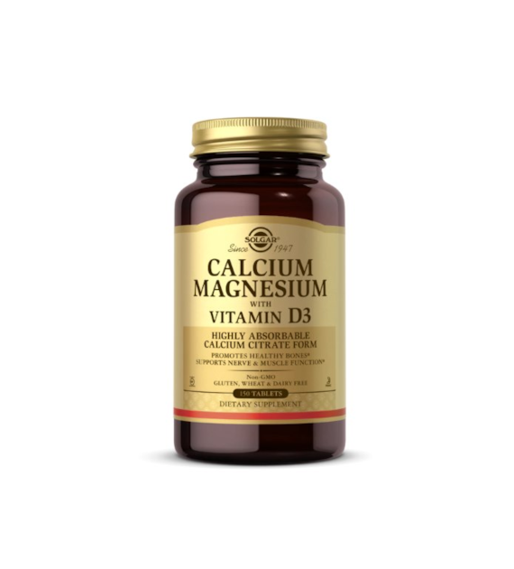 SOLGAR Calcium, Magnesium with Vitamin D3 (150 tabs)