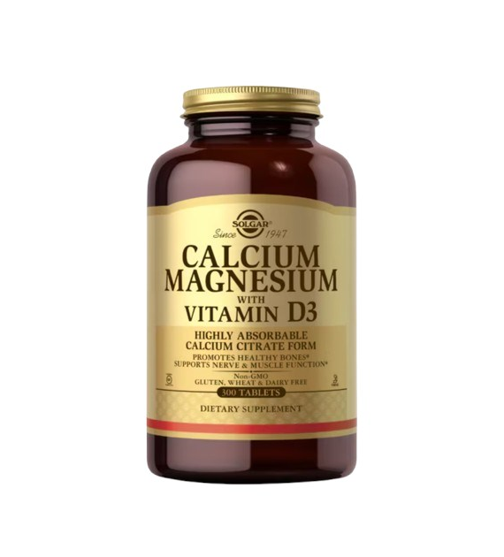 SOLGAR Calcium, Magnesium with Vitamin D3 (300 tabs)