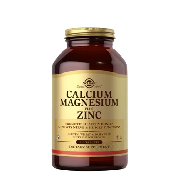 SOLGAR Calcium Magnesium plus Zinc (250 tabs)