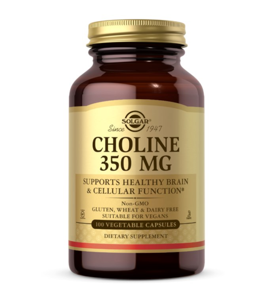 SOLGAR Choline - Cholina 350 mg (100 kaps.)