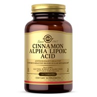 SOLGAR Cinnamon Alpha Lipoic Acid - Cynamom Kwas Alfa Liponowy (60 tabl.)