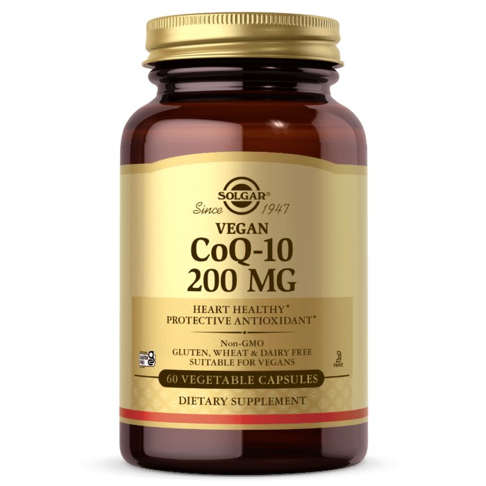 SOLGAR Vegan CoQ-10 200 mg - Koenzym Q10 200 mg (60 kaps.)