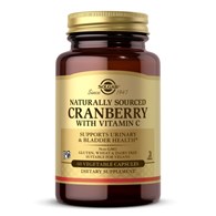 SOLGAR Cranberry with Vitamin C - Żurawina ekstrakt z witaminą C (60 kaps.)