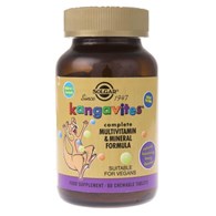 SOLGAR Kangavites Multivitamin & Mineral - Witaminy i minerały do ssania (smak jagodowy) (60 tabl.)
