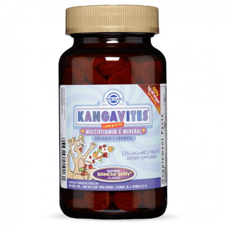 SOLGAR Kangavites Multivitamin & Mineral Solgar - Witaminy i minerały do ssania (120 tabl.)