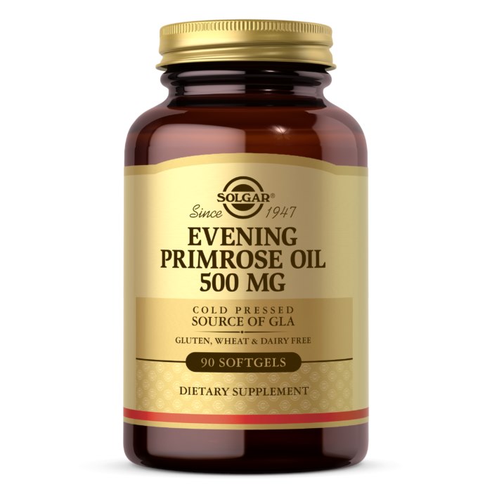 SOLGAR Evening Primrose Oil 500 mg - Olej z Wiesiołka 500 mg (180 kaps.)