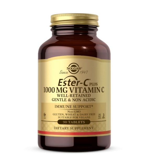 SOLGAR Ester C Plus - Vitamin C, 1000 mg (90 tabs)