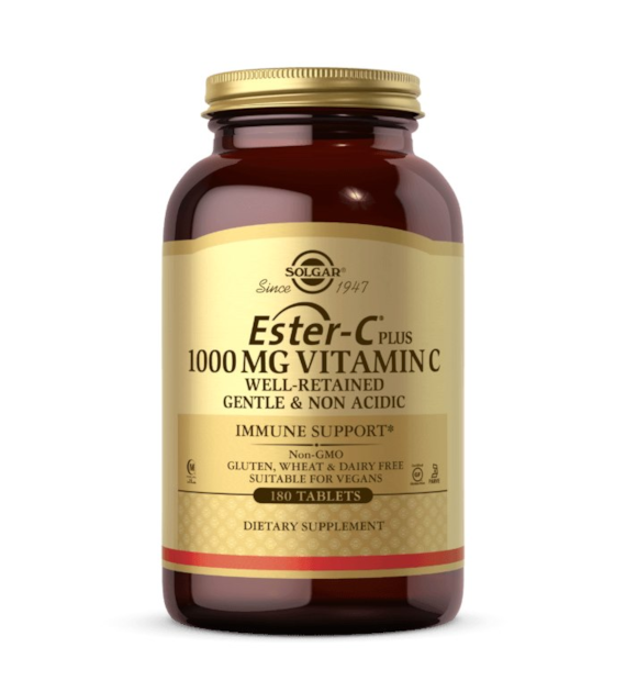 SOLGAR Ester-C Plus - 1000 mg Vitamin C (180 tabs)
