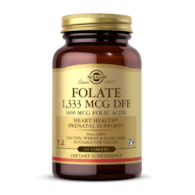 SOLGAR Folate 1333 mcg DFE (800 mcg Folic Acid) (250 tabs)