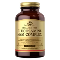 SOLGAR Glucosamine MSM Complex Shellfish-free - Kompleks glukozaminy MSM (120 kaps.)