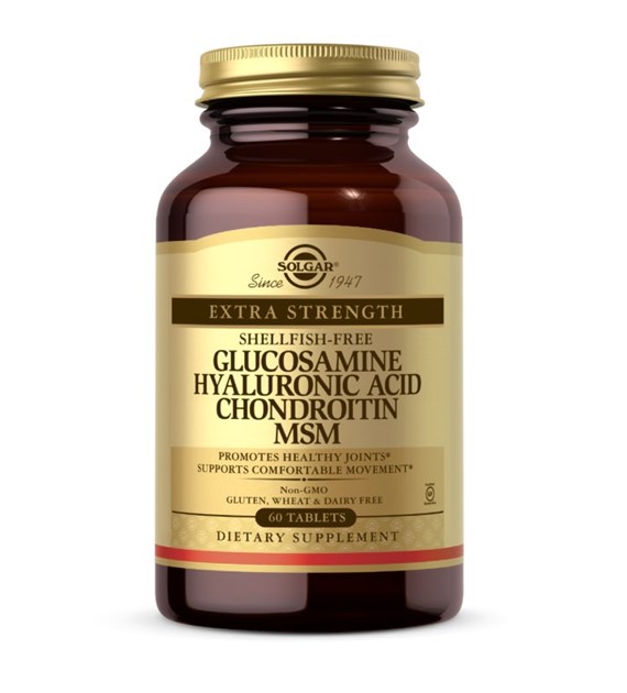 SOLGAR Glucosamine, Hyaluronic Acid, Chondroitin and MSM (60 tabs)