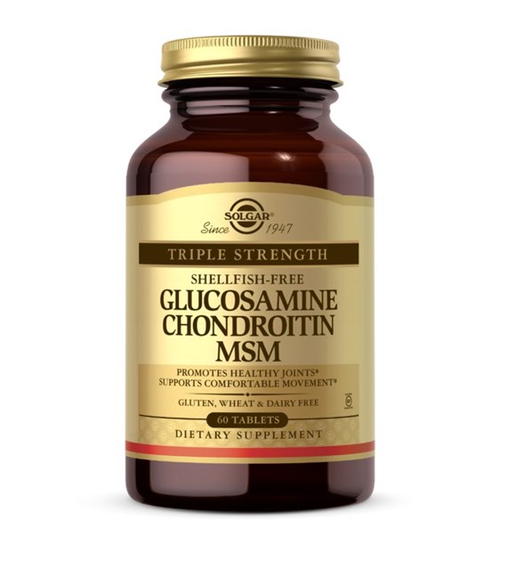 SOLGAR Glucozamine, Chondroitin, MSM (60 tabl.)