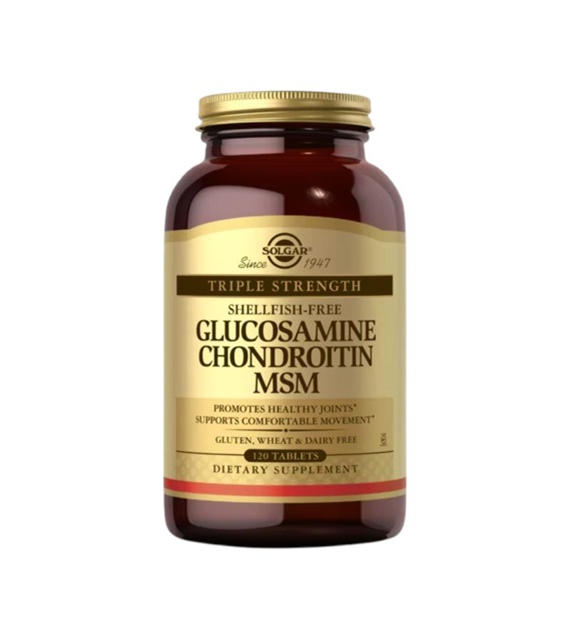 SOLGAR Glucosamine, Chondroitin, MSM (120 tabl.)