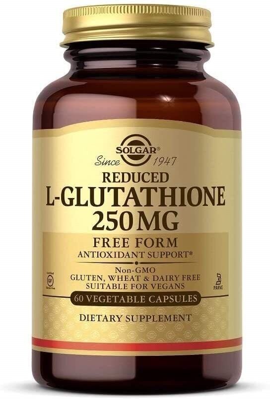 SOLGAR Reduced L-Glutathione - Zredukowany L-glutation 250 mg (60 kaps.)