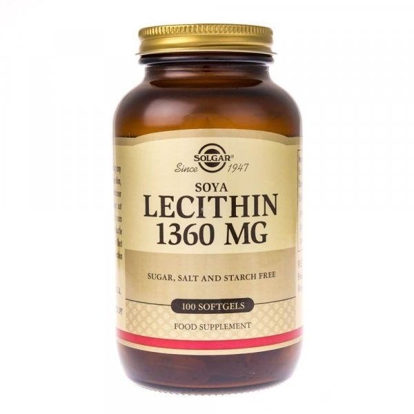 SOLGAR Soya Lecithin - Lecytyna sojowa (100 kaps.)