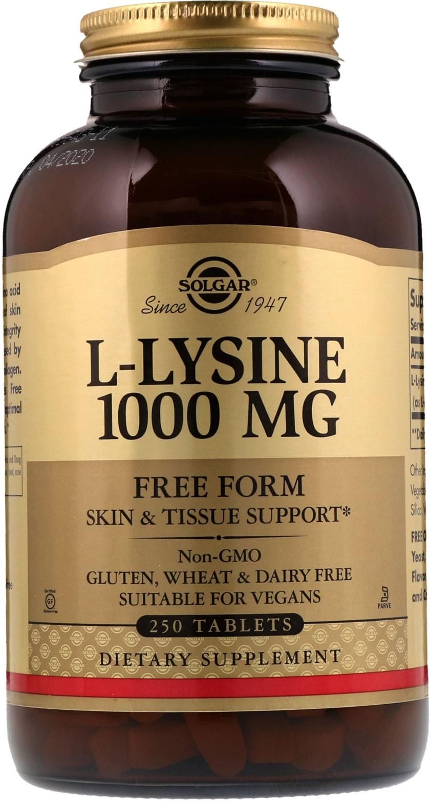 L-Lysine, 1000 mg (250 tabs)