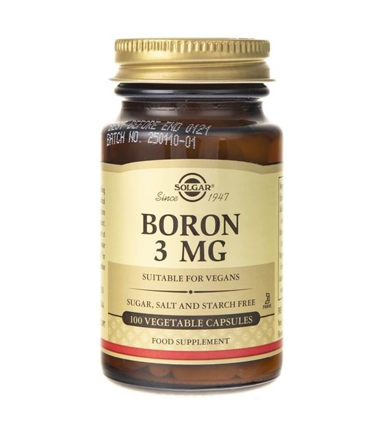 SOLGAR Boron - Bor 3 mg (100 kaps.)