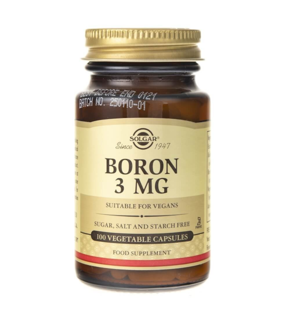SOLGAR Boron - Bor 3 mg (100 kaps.)