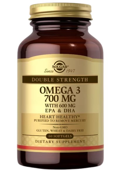 SOLGAR Double Strength Omega-3 (60 kaps.)