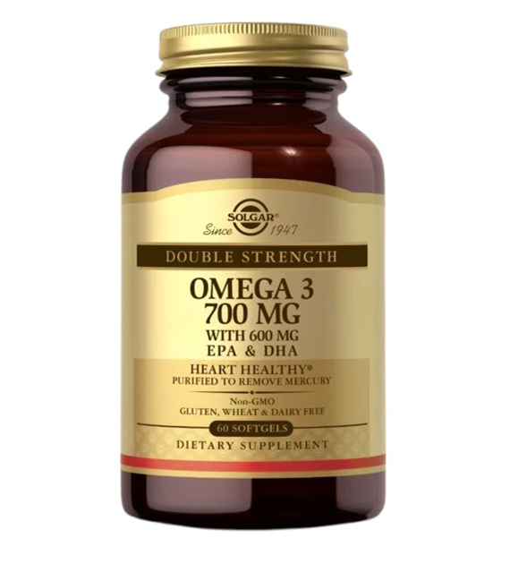 SOLGAR Double Strength Omega-3 (60 Softgels)