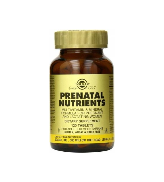 SOLGAR Prenatal Nutrients - Witaminy i minerały prenatalne (120 tabl.)