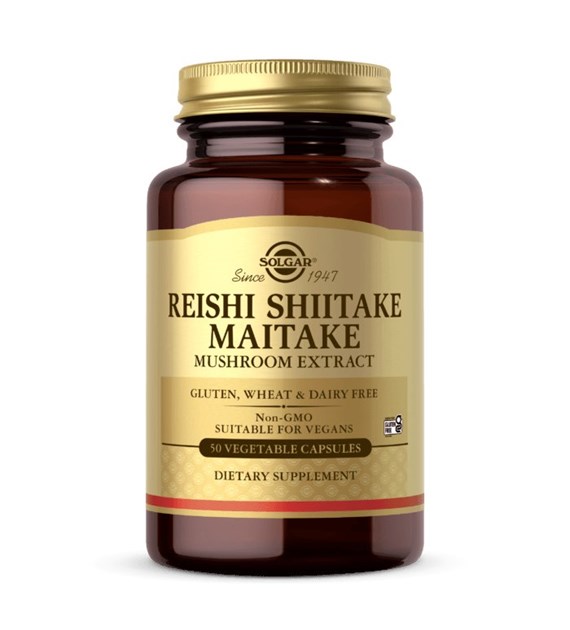 SOLGAR Reishi, Shiitake, Maitake - Mushroom Extract (50 vcaps)