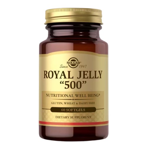 SOLGAR Royal Jelly 500 - Mleczko pszczele 500 mg (60 kaps.)