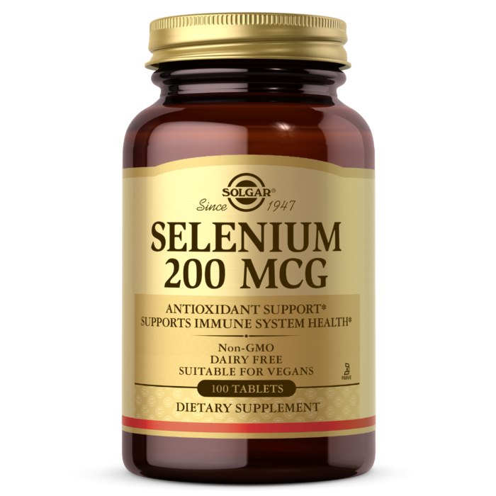SOLGAR Selenium - Selen 200 mcg (100 tabl.)
