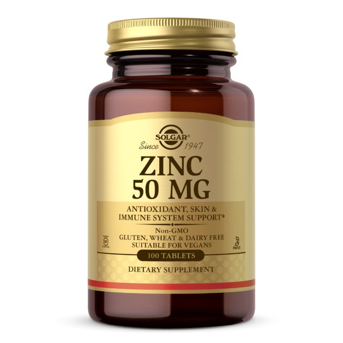 SOLGAR Cynk 50 mg (100 tabl.)