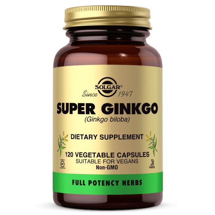 SOLGAR Super Ginkgo (120 kaps.)