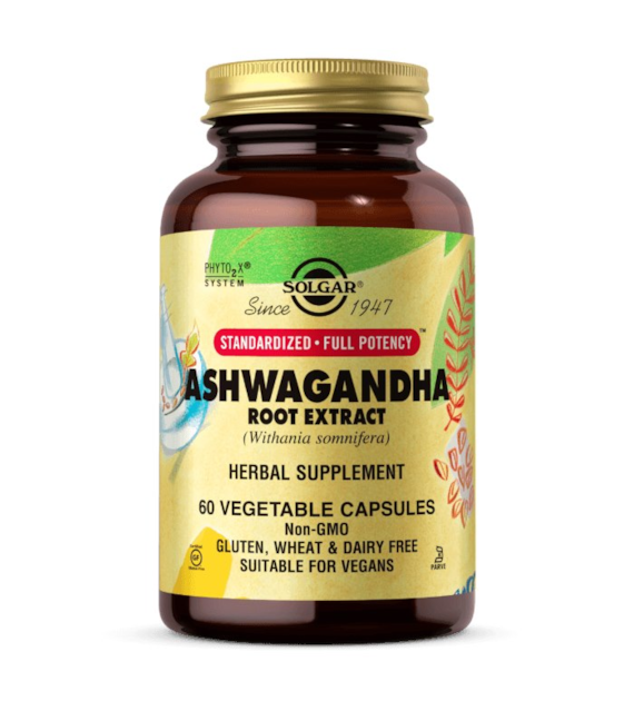 SOLGAR Ashwagandha Root Extract - Ashwagandha ekstrakt z korzenia (60 kaps.)