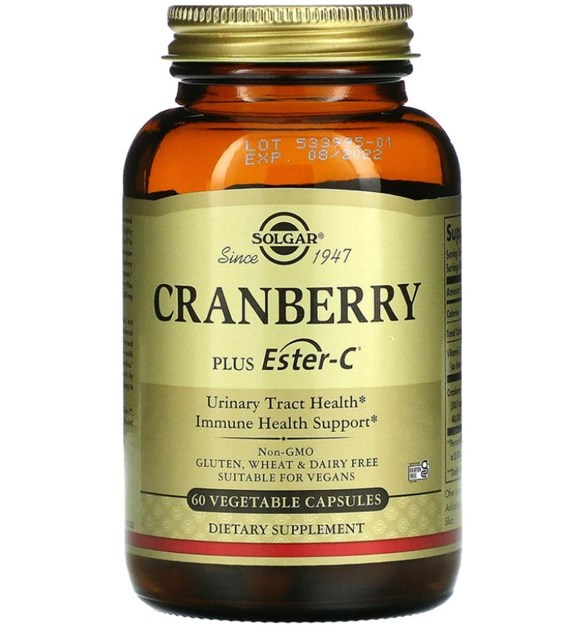 SOLGAR Cranberry plus Ester C (60 caps)