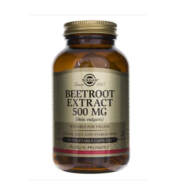 SOLGAR Beetroot extract 500 mg - Burak wyciąg 5:1 (90 kaps.)