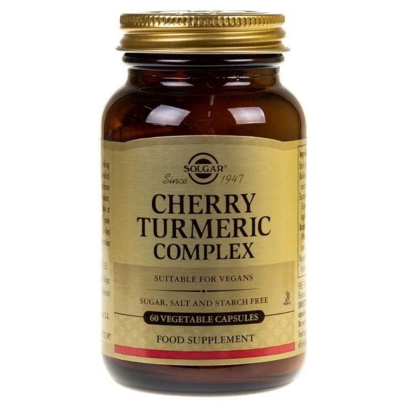 SOLGAR Cherry Turmeric Complex - Kurkuma i Wiśnia Kompleks (60 kaps.)
