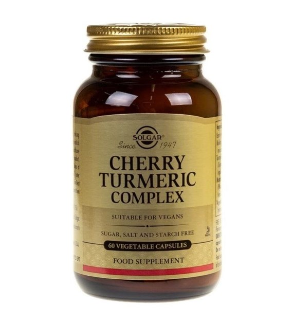 SOLGAR Cherry Turmeric Complex - Kurkuma i Wiśnia Kompleks (60 kaps.)