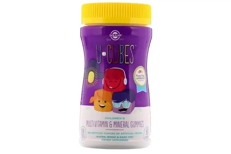 SOLGAR U-Cubes Multi-Vitamin & Minerals - Multiwitaminy i minerały dla dzieci (60 żelek)